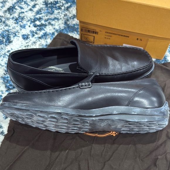 Black Leather Men's Loafers - Picture 4 of 5